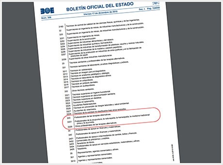 naturópata BOE